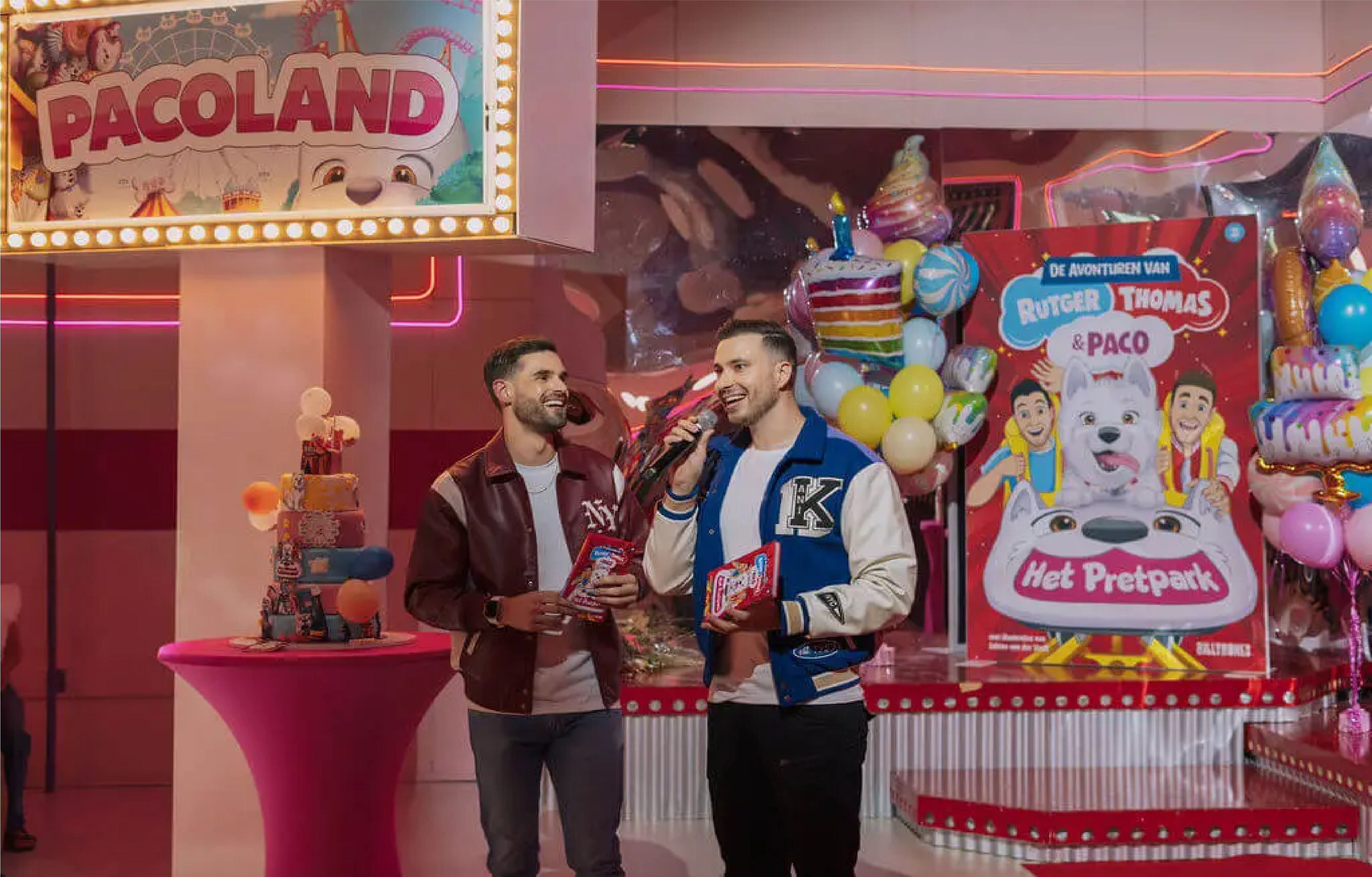 two guys talking at the pacoland event at wondr